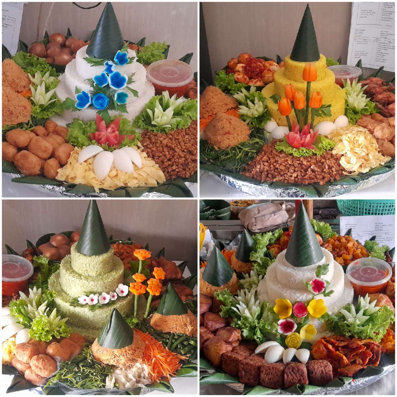 Aneka tumpeng yang sudah kami produksi