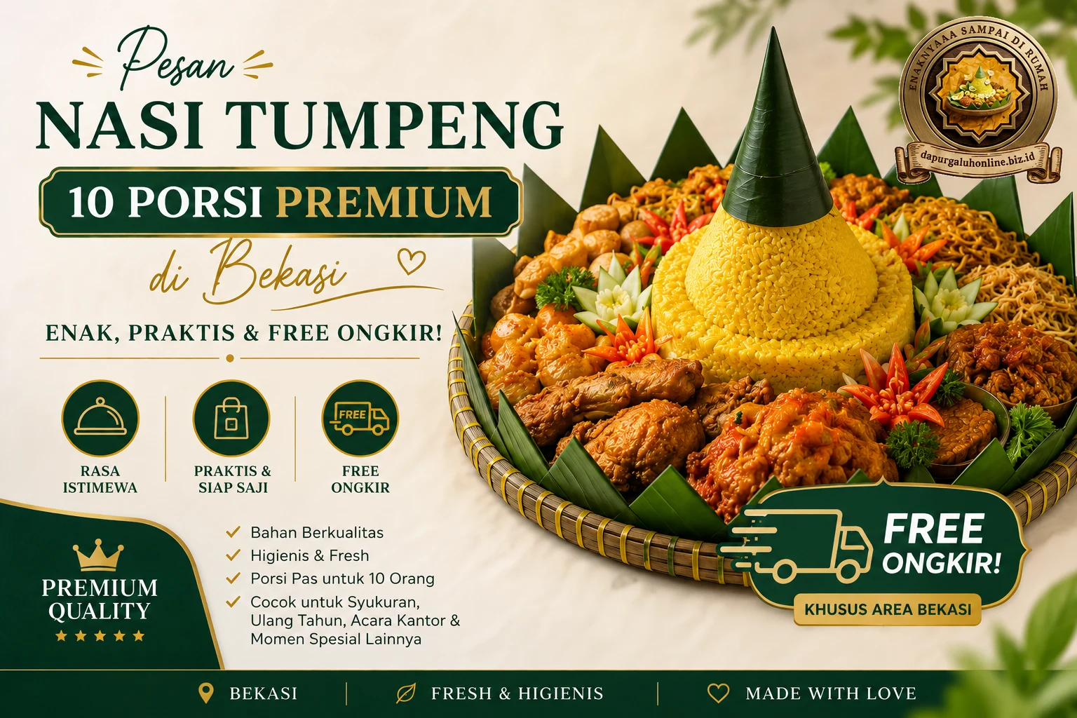 nasi tumpeng 10 orang